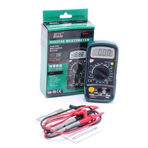 HTC 830L Digital Multimeter with box and test leads