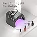 Gelpal 80W Professional Cordless UV LED Nail Lamp, UV Lights for Nails with 45 Beads and Rechargeable Battery, Portable LED Gel Nail Curing Dryer, Nail Polish Machine for Salon or Home, Black