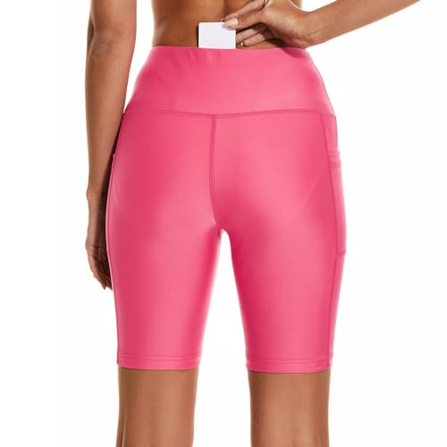 Image of HODOSPORTS Women's 3'' /5'' /7'' /9'' /12'' Swim Board Shorts UPF50+ High Waisted Quick Dry Swimsuit Bottoms with Pockets Liner