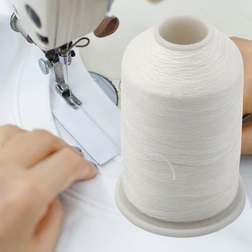 Hilo de coser soluble 1000 metros rollo blanco miniatura 6