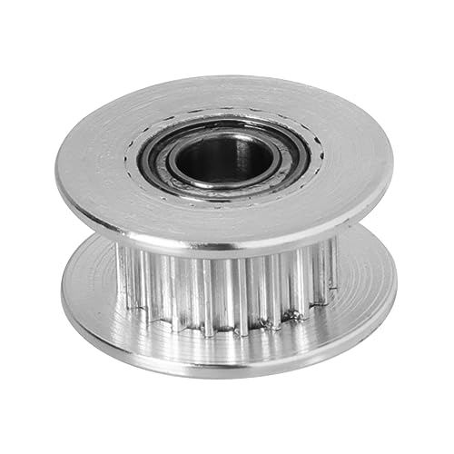 FUNOMOCYA 5pcs Timing Pulley Printer Synchronization Wheel Teeth Aluminum Idler Pulley for Timing Belt