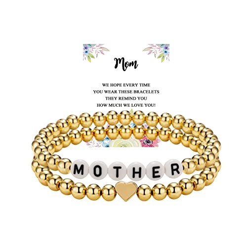 Image of Gifts for Mom Matching Bracelets for Mother Gift from Daughter Mother Daughter Jewelry Set Gift, Stepmom, Bonus Mom, Mother in Law Gift