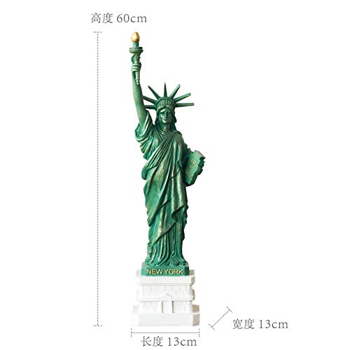 Statue de la Liberté verte de 60cm pour décoration de table