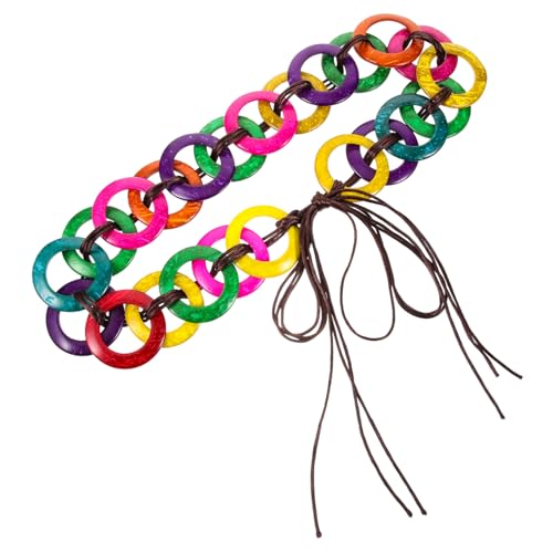 Beaupretty Bohemian Multi Color Rope Waist Belt for Women Stylish Braided Wrap Around Waist String Belt Decorative Dress Accessory for Casual Festival and Party Wear