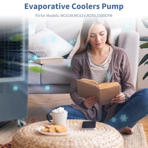 Image of 6060050 Evaporative Coolers Pump Ultra Quiet with Dry Burning Protection | Pump Fit for Models: MC61M,MC61V,M250, 5300 CFM