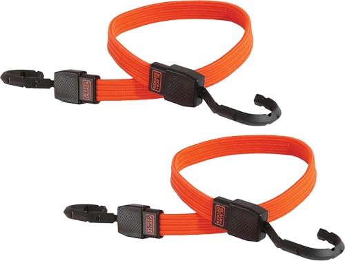 BLACK+DECKER 24 Flat Bungee Straps 2-Pack