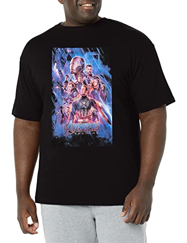 T-Shirt Avengers Homme avec Imprimé Marvel Poster en Coton