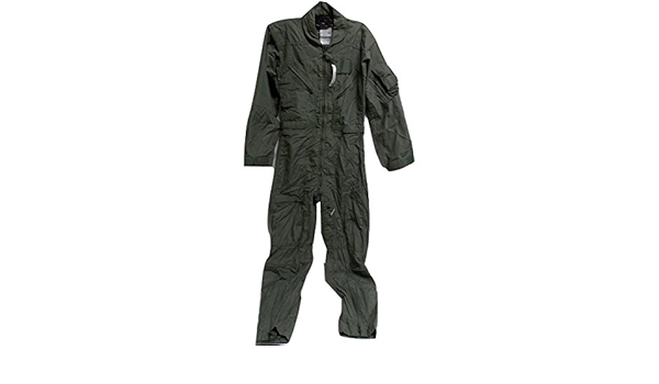 USGI MILITARY ISSUE NOMEX FLYER'S COVERALLS SUMMER SAGE GREEN 42 LONG CWU 27/P