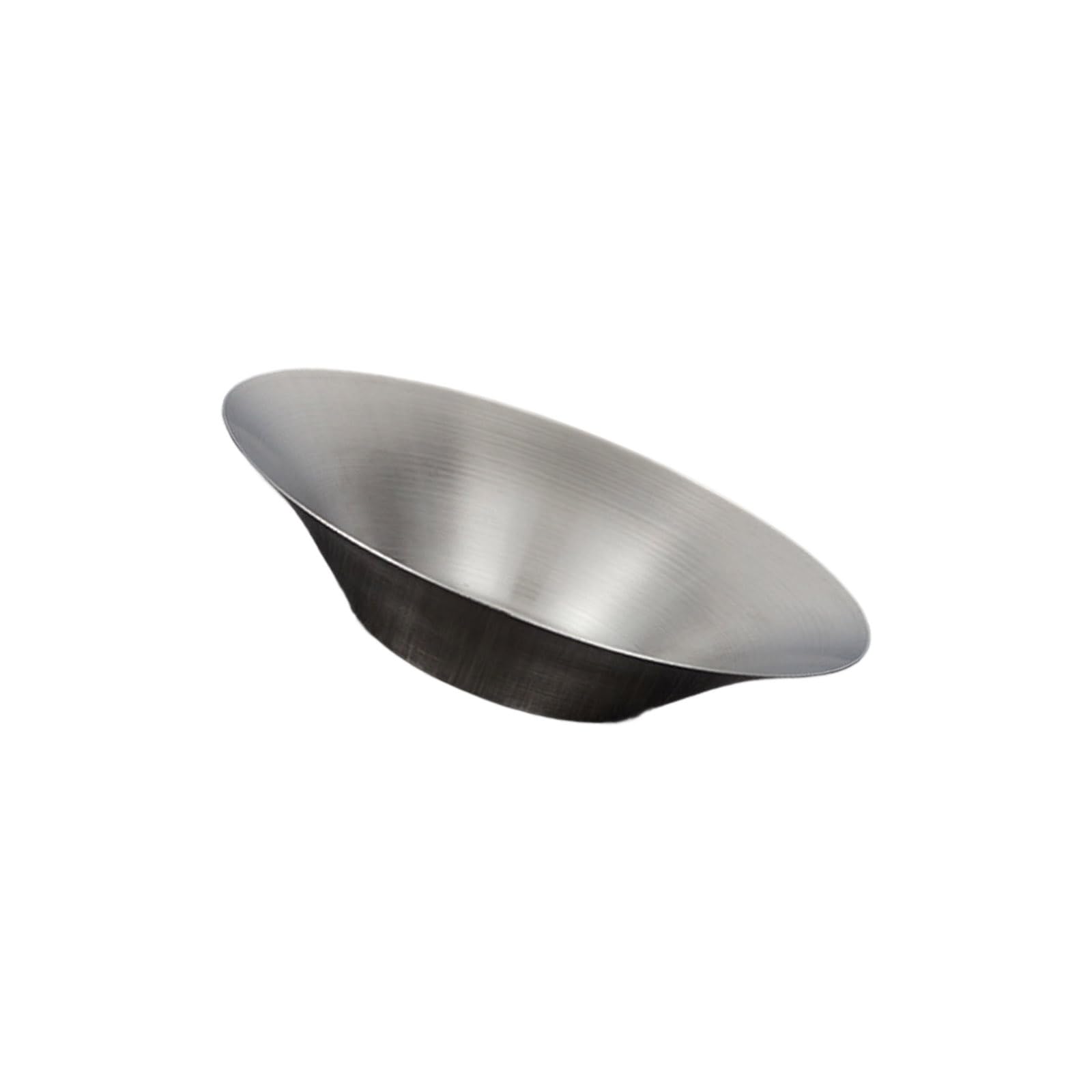Buxuaaaa Silver Nonrust Steel Round Fruit Bowl Sturdy Rustproof Kitchens Serving Round Serving Plate For Dining Table Decors Family Safe Kitchens Fruit Container