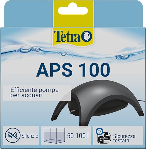 Tetra APS 100 Pompa per Acquari di 50 - 100 L, Aeratori Silenziosi e Potenti, Antracite