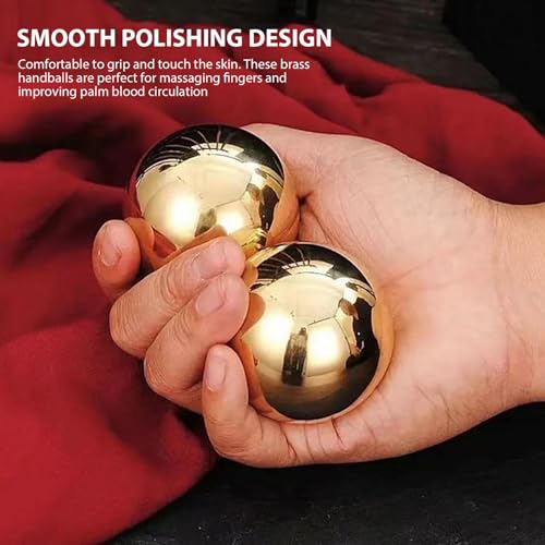 Boules de Baoding en laiton chinois : coffret cadeau idéal pour relaxation et stress des mains - 3