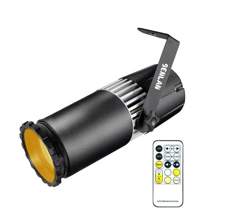 Projecteur pour discothèque et karaoké avec spot LED double 15W à blanc variable