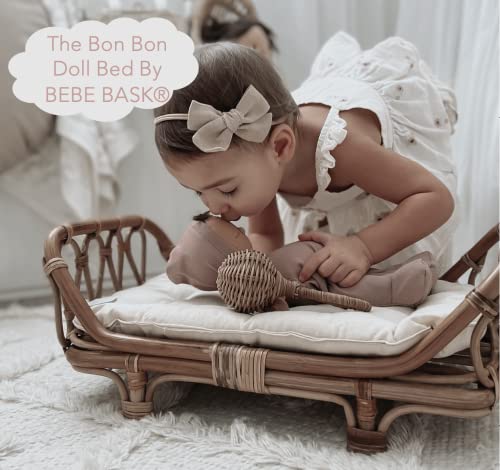 Bebe Bask Premium Baby Doll Bassinet - Handcrafted Baby Doll Moses Basket - Perfect Baby Doll Basket Or Baby Doll Basket Carrier - Dreamy Doll Bed - Baby Doll Carrier With Luxe Mattress #TOP6