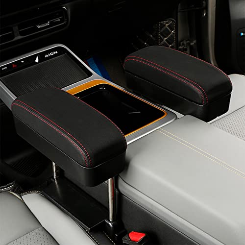 Cocanbutter Universal Car Armrest Box With Wireless Car Charger, Adjustable Height Center Console Armrest Extender Support Elbow Rest Pad Armrest Storage Organizer Box (Black) #TOP1