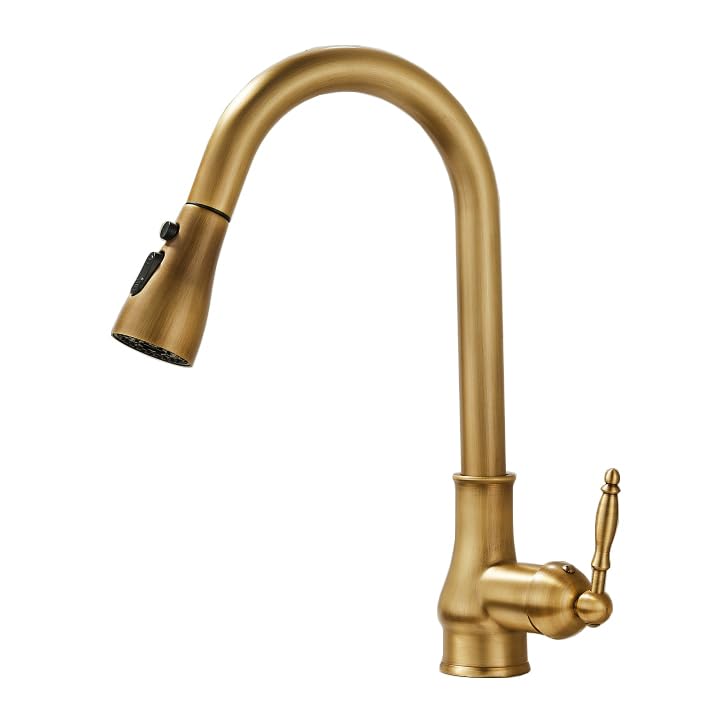 Robinet de cuisine avec douchette extractible mitigeur évier eau chaude eau froide retro