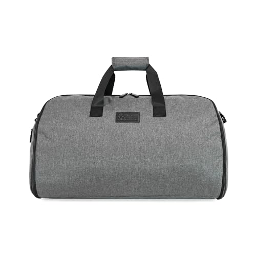 ORIGINAL PENGUIN Rolling Duffel, Grey Crosshatch2