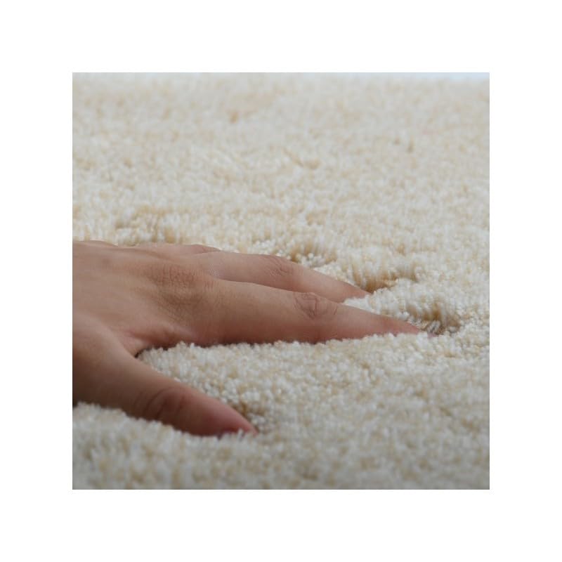 Spirella - Alfombra de Baño - Accesorio de Baño Acrílico Suave y Cómodo - Ideal para Baño - Antideslizante y Absorbente - Diseño Elegante - 80x150cm - Beige