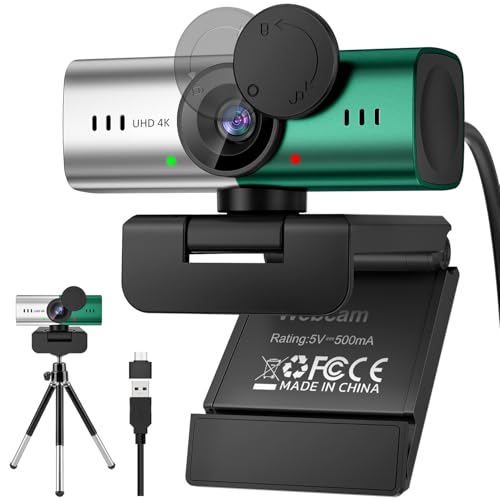 4K Webcam for PC with Mic PDAF Autofocus, USB Web Camera for Desktop Laptop - image 1