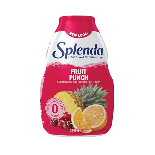 SPLENDA Energy Liquid Water Enhancer Drops, Sugar Free, Zero Calorie, Natural Flavor, Concentrated Drink Mix, 3.11 Fl Oz Each Bottle (Black Cherry, 1 Pack)