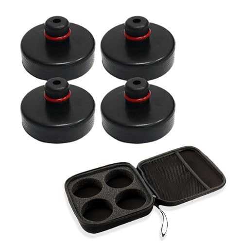 Lot De 4 Patins Caoutchouc Pour Cric - Protection Batterie Et Châssis Tesla Model 3/S/Y/X - Adaptateur Universel