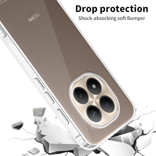 Image of Amazon Brand - Solimo Back Cover Case for Redmi Note 15 Pro 5G | Compatible for Redmi Note 15 Pro 5G Back Cover | 360 Degree Protection | Soft and Flexible (TPU | Matte Black)