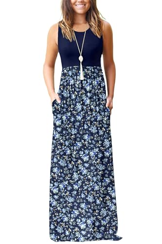Image of AUSELILY Women's Classic Sleeveless Loose Plain Casual Long Maxi Dresses for Women 2026