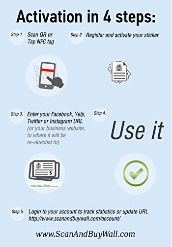 Follow Us On Instagram Sticker - Touchless Qr Code And Nfc Tag - Two-Sided Social Media Storefront Window Decal - Custom-Designed For Instagram #TOP4