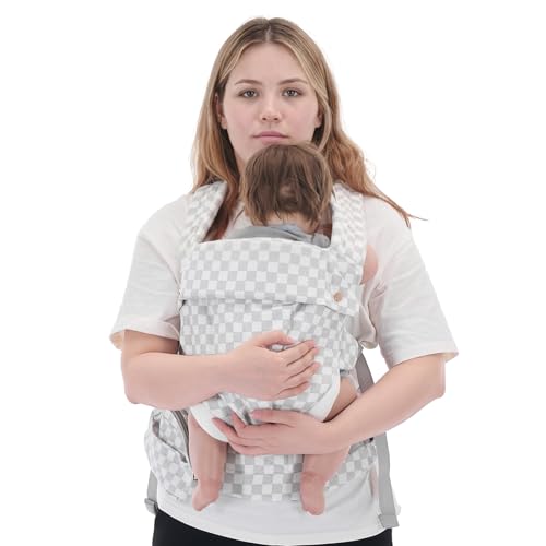 Baby Carrier Newborn to Toddler - Ergonomic Breathable Soft Structured Carrier with Breathable Mesh Lightweight Baby Holder with Lumbar Support...