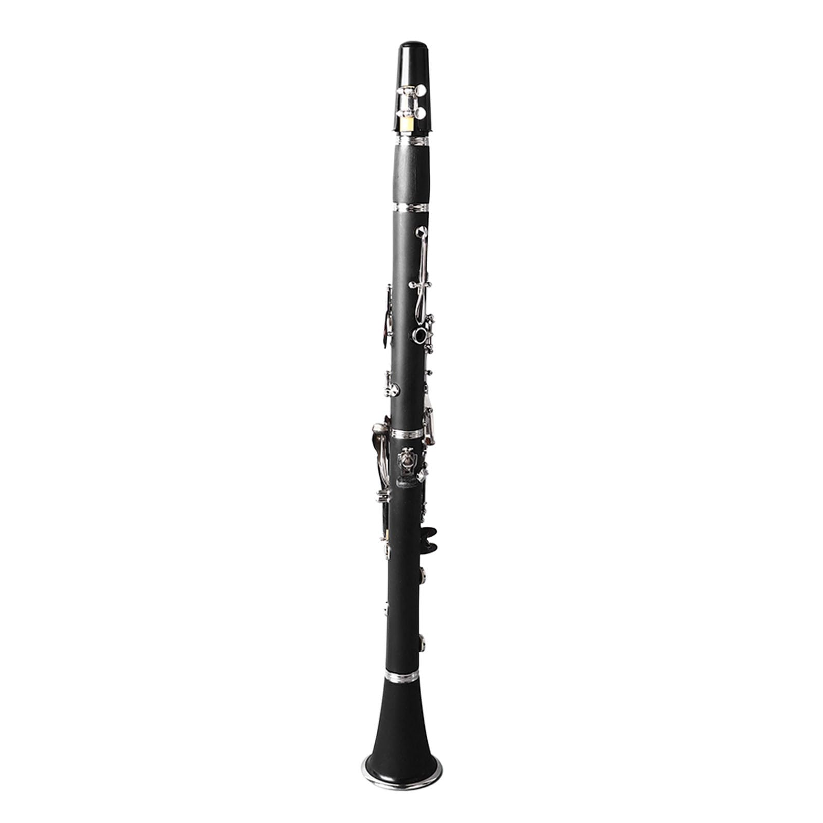 Generic BB Clarinet, Kit de Clarinete Ni Botón Chapado Full Sound Resistente para el Rendimiento