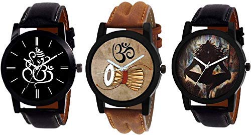 Jay Enterprise Pack of 3 Multicolour Analog Watch for Men and Boys (B07NNYPQ6F) Amazon Price History, Amazon Price Tracker