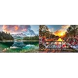 Ravensburger Puzzle 1000 Teile - Zugspitze am Eibsee - Puzzle, Puzzle mit Landschafts-Motiv, & 19606 - Fahrräder in Amsterdam - 1000 Teile Puzzle, 70 x 50 cm