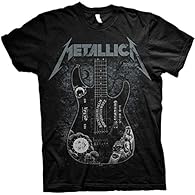 Material: Cotton. Fabric: Soft Touch. Design: Guitar, Logo, Ouija Board. Neckline: Crew Neck. Sleeve-Type: Short-Sleeved.