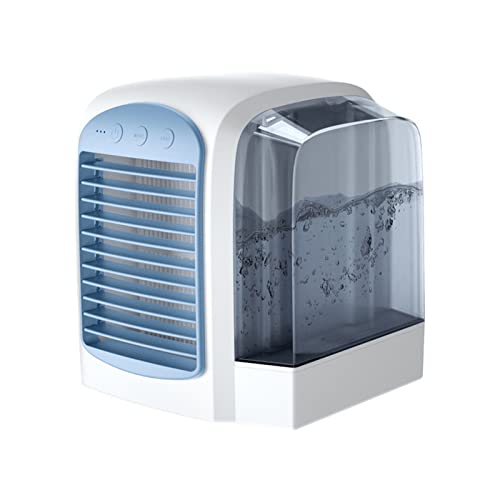 Climatiseur portable bleu avec humidificateur amovible