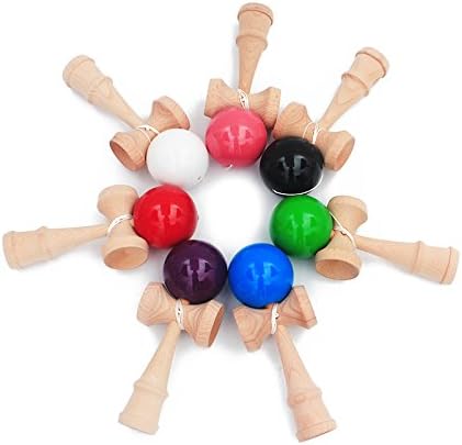 Miniatura 5 de Adolescente de madera al aire libre deportes juguete bola Kendama bola PU pintura 7.3 in cuerdas profesionales adultos juguetes ocio deportes