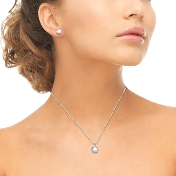 Image of 925 Sterling Silver Pendant Necklace Charm for Women | Elegant Minimalist Pendant | Hypoallergenic, Lightweight | Everyday Wear | Birthday, Anniversary & Gift for Her