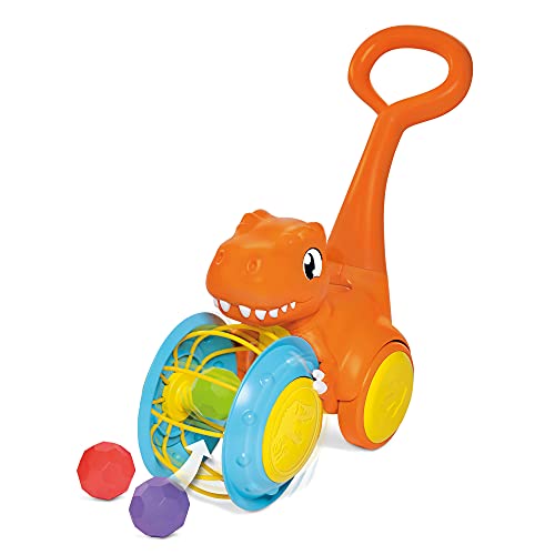 Toomies Jurassic World Pic & Push T. Rex – 2-in-1 Dinosaur Toy for Developmental Play – 12m+ includes 6 balls, 1 push toy, 1 roll toy - Thumbnail 3