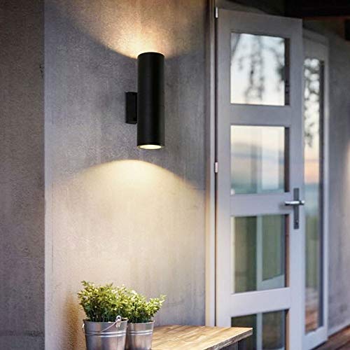 Lanterne murale extérieure étanche avec éclairage LED moderne pour cour et garage