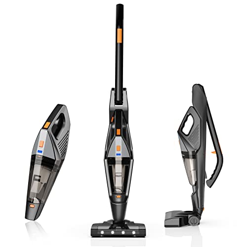 Cordless-Stick Vacuums-Cleaner Lightweight-Handheld Rechargeable - 4 in 1/18kpa/Washable HEPA Filter for Home/Car/Pet Hair/Carpet/Hard Floor