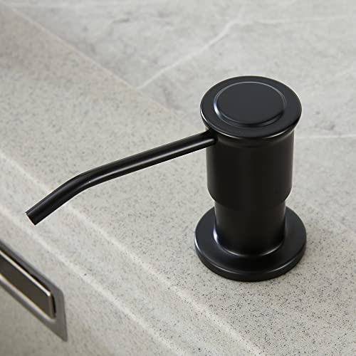 Miniatura 8 de Crea Dispensador De Jabón De Cocina, Dosificador Jabón Cocina Bajo Encimera, Dispensador De Jabón Para Fregadero Con Botella De 500 Ml Y Manguera De Extensión De 1,0 M, Llenado Desde Arriba, Negro