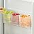 Poeland Refrigerator Organizer Box, Fridge Side Door Storage Containers Plastic Translucent Pack of 3