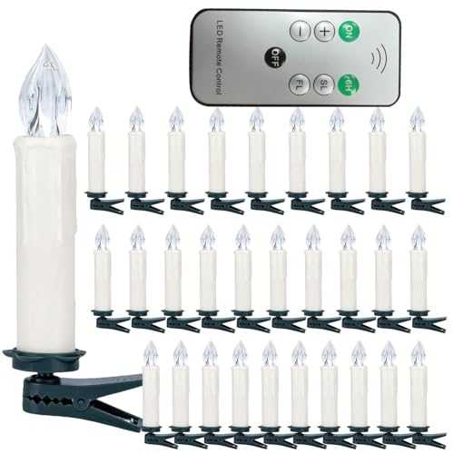 Velas sin llama seguras para niños y mascotas con luz LED programable 7