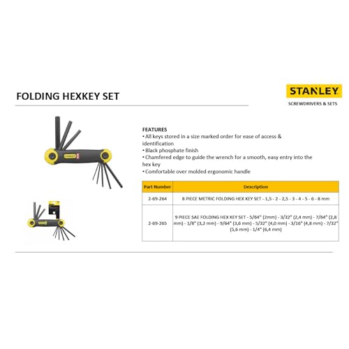 STANLEY Jeu de 8 clés mâles sur poignée - vue 7