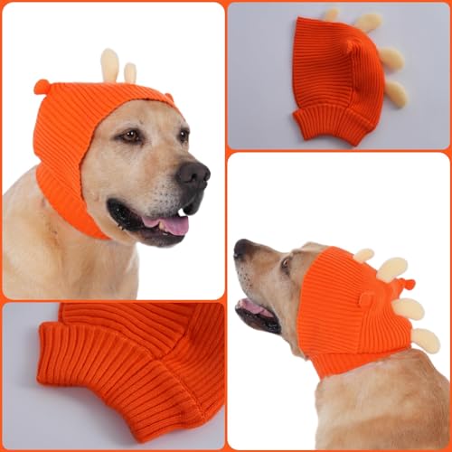 Chapeau de dinosaure pour chiens réglable pour stopper le vent