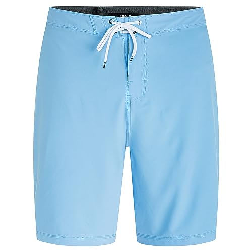 Hurley Men's Big & Tall Phantom One and Only Solid Board Shorts, Unity Blue, 46IN3