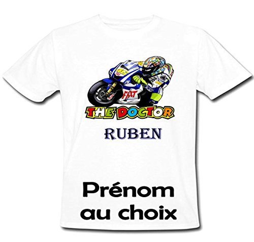 GRAVOPHOTO - Tshirt personnalisé Rossi prénom et Taille au Choix