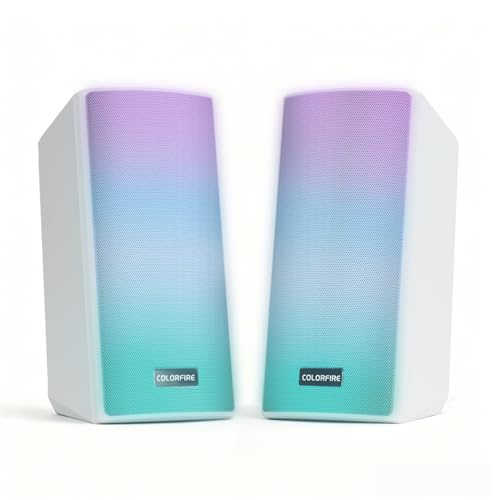 ColorFire White RGB Speakers