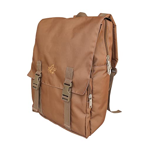 BOTELA - Sustainable 15.6" Laptop Backpack, Made with 100% Polyester Fabric From Recycled Plastic Bottles, EcoFriendly Bag, Beige BOTELA - Sustainable 15.6" Laptop Backpack, Made with 100% Polyester Fabric From Recycled Plastic Bottles, EcoFriendly Bag, Beige