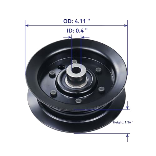 Fulaige 3 Pack 106-2175 Idler Pulley With 119-8820 Belt Replaces Toro 132-9420 Flat Idler Pulley thumb #3