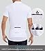 Spotti Men's Cycling Bike Jersey Short Sleeve with 3 Rear Pockets- Moisture Wicking, Breathable, Quick Dry Biking Shirt White