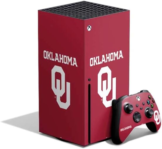 Skinit Decal Gaming Skin Compatible with Xbox Series X Bundle - Officially Licensed University of Oklahoma Basketball Design
